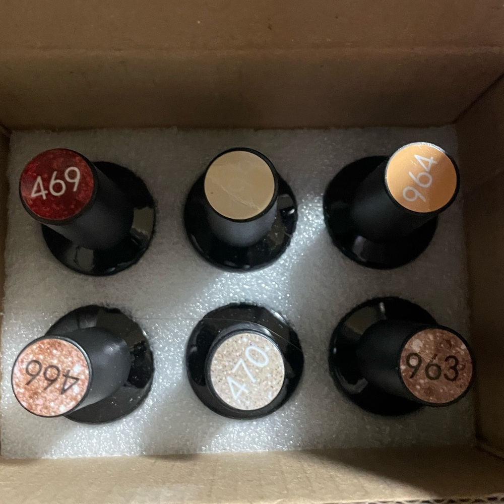 Sephora Nail Polishes Set - Red, Beige, Orange, Copper, Champagne, Bronze